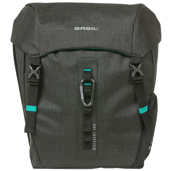 Basild Discovery365d Bag de bicicleta doble Melee negro