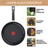 Tefal C47604 Cambia padella in ceramica nera 24 cm nero