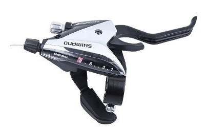 Shimano ST-EF65 VERSELLER con manico del freno a 8 velocità d'argento