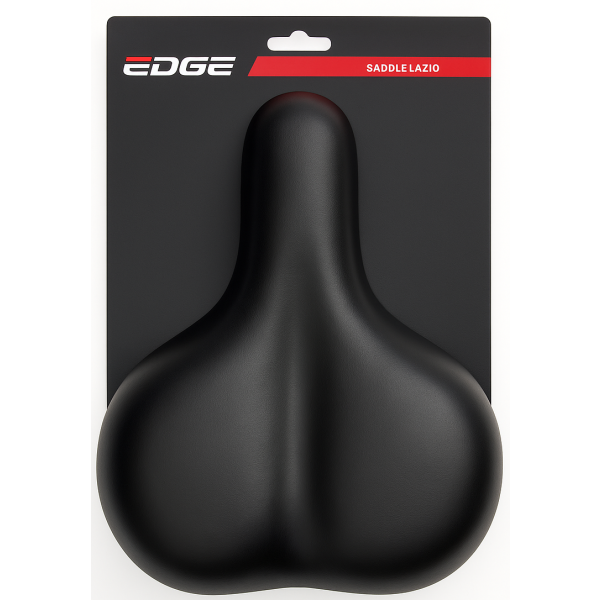 Saddle de bicicleta de borde lazio negro