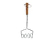 Excelente Housware Housware Potato Stamper de 34 cm de acero inoxidable de madera