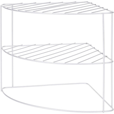 Excellent houseware keukenhoekrek metaal 23x23x21cm grijs