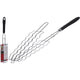 Griglia per salsicce BBQ cromata nera babecue