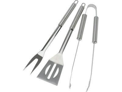 Set di utensili per barbecue in acciaio inossidabile da 3 pezzi