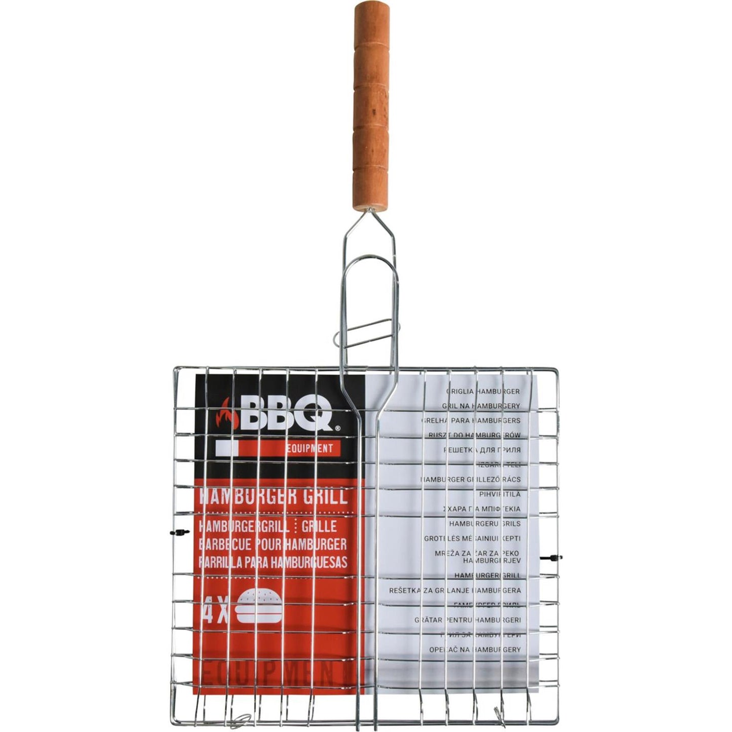 Griglia per hamburger BBQ per 4 hamburger