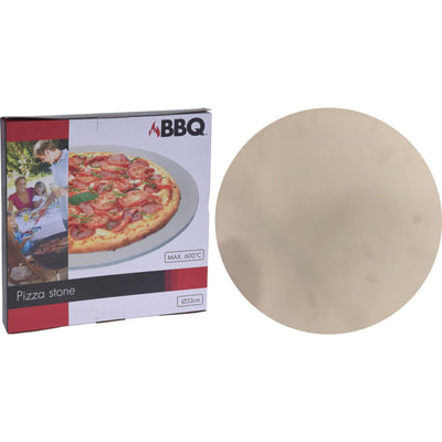 Pietra della pizza BBQ per barbecue fino a 600 ° C Ø 33 cm Crema