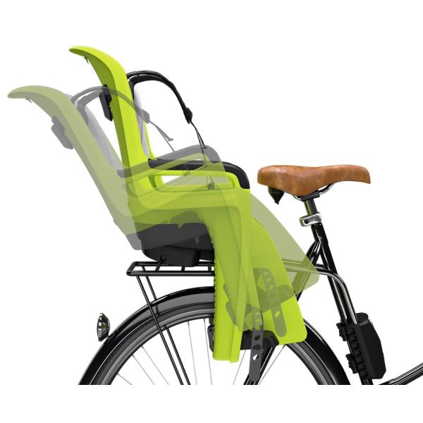 Asiento infantil Thule detrás de viaje a lo largo de las 2 para confirmar el marco Zen Lime