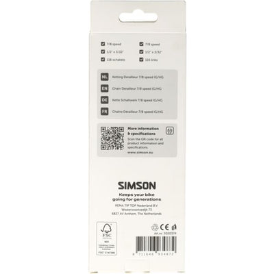 Simson chain derailleur 7 8v hg