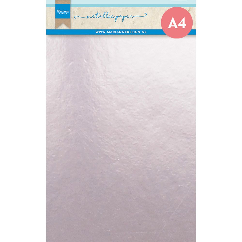 Disegno Marianne • decorazioni carta metallizzata a4 rosa chiaro