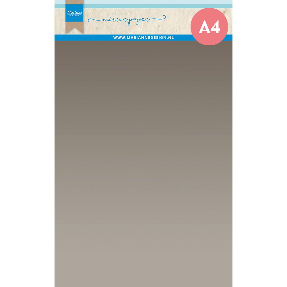 Design Marianne • decorazioni specchianti carta a4 argento