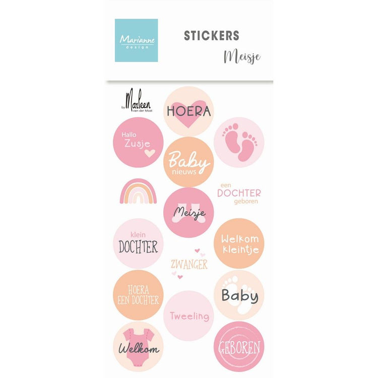 Diseño Marianne • pegatinas niña 15 piezas