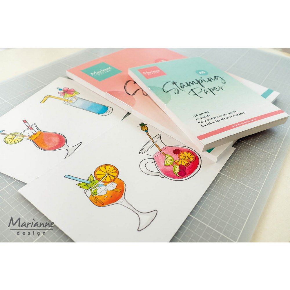 Diseño Marianne • papel para estampar a6
