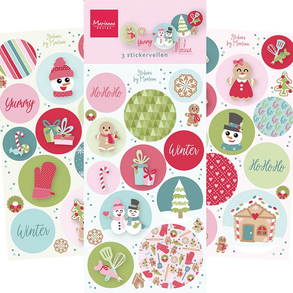 Marianne design • pegatinas decorativas panadería navideña de marleen