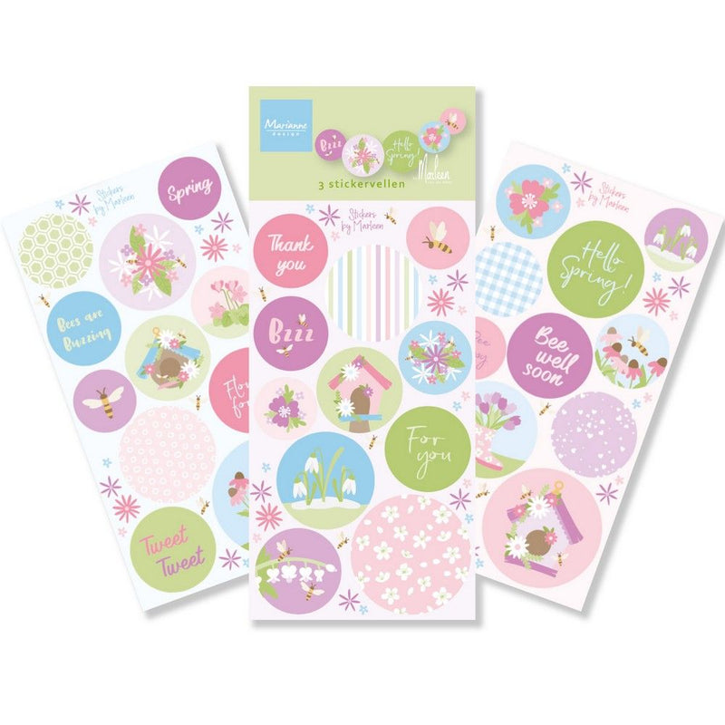 Design Marianne • adesivi ciao primavera di marleen