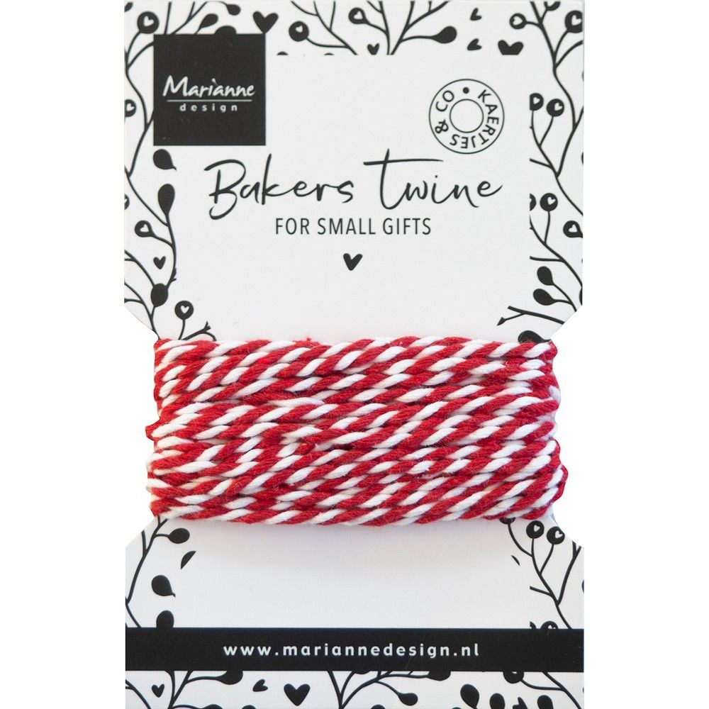 Marianne design • hilo de panadero rojo blanco