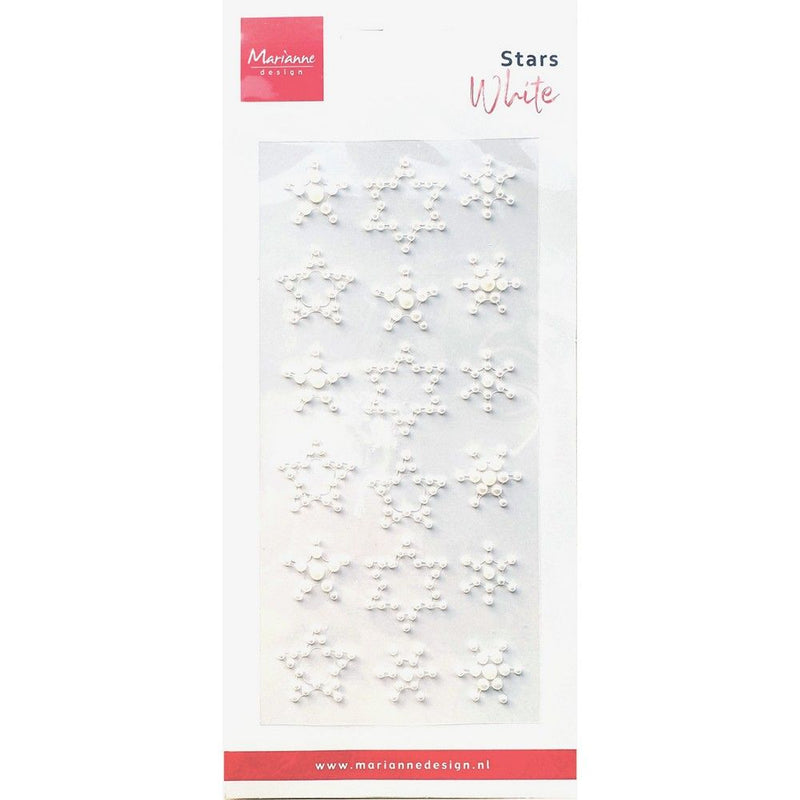 Design Marianne • stelle perlate bianche