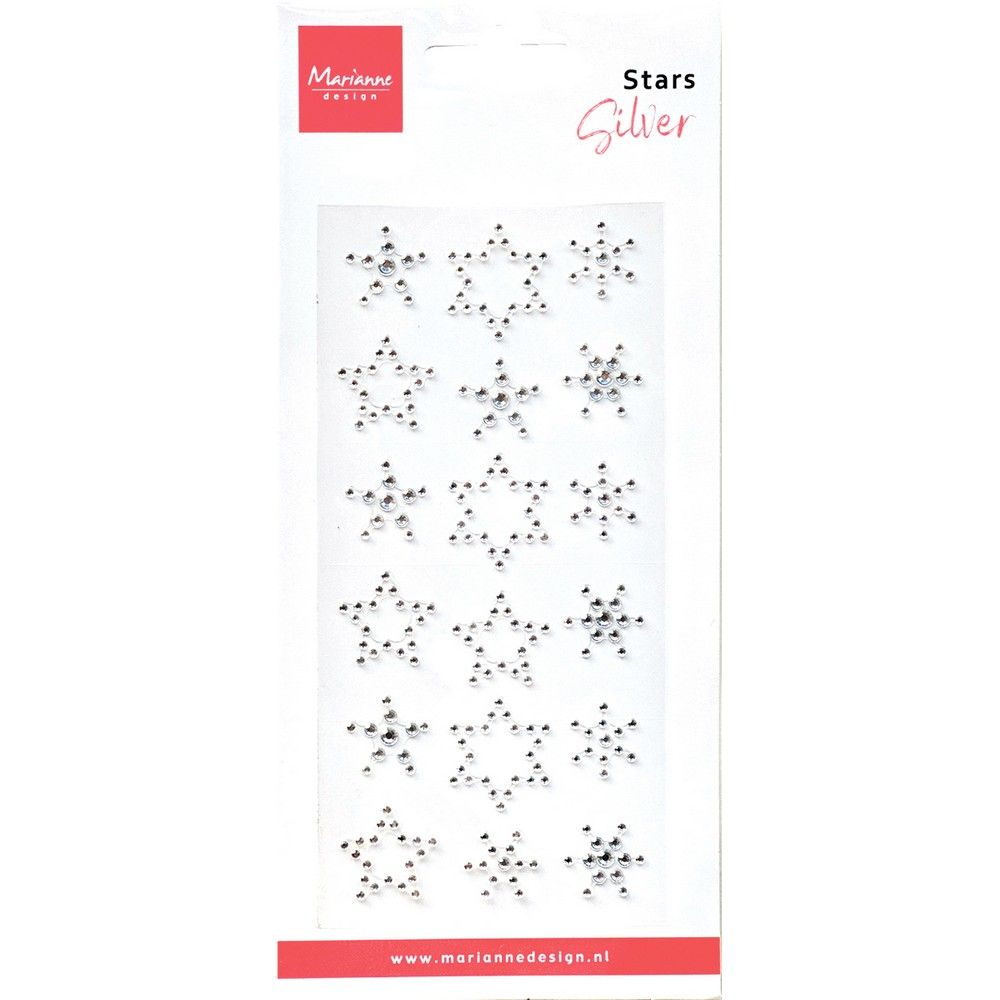 Design Marianne • stelle di strass argento