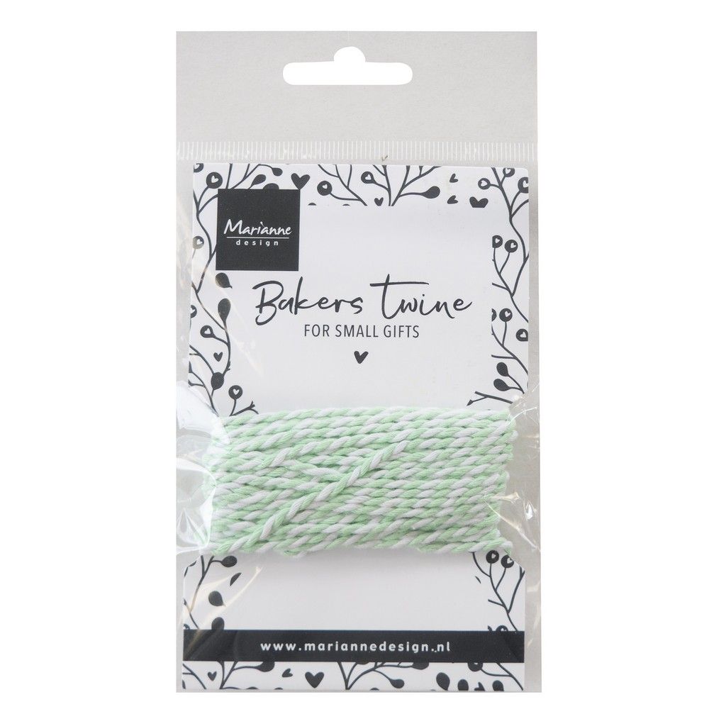 Design Marianne • spago da panettiere bianco menta