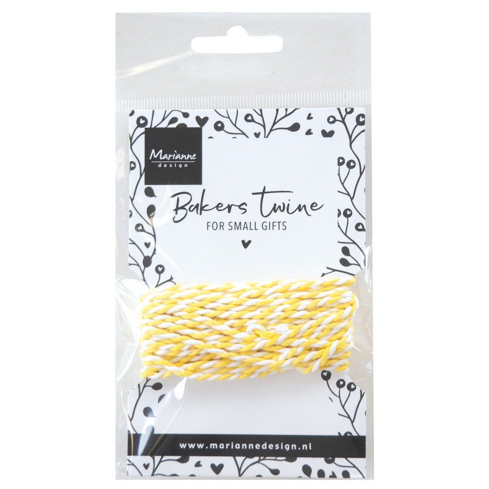 Design Marianne • spago da panettiere giallo bianco