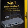 Cableexpert USB-C 7-in-1 multi adapter USB-C dock 7-way - 9530507