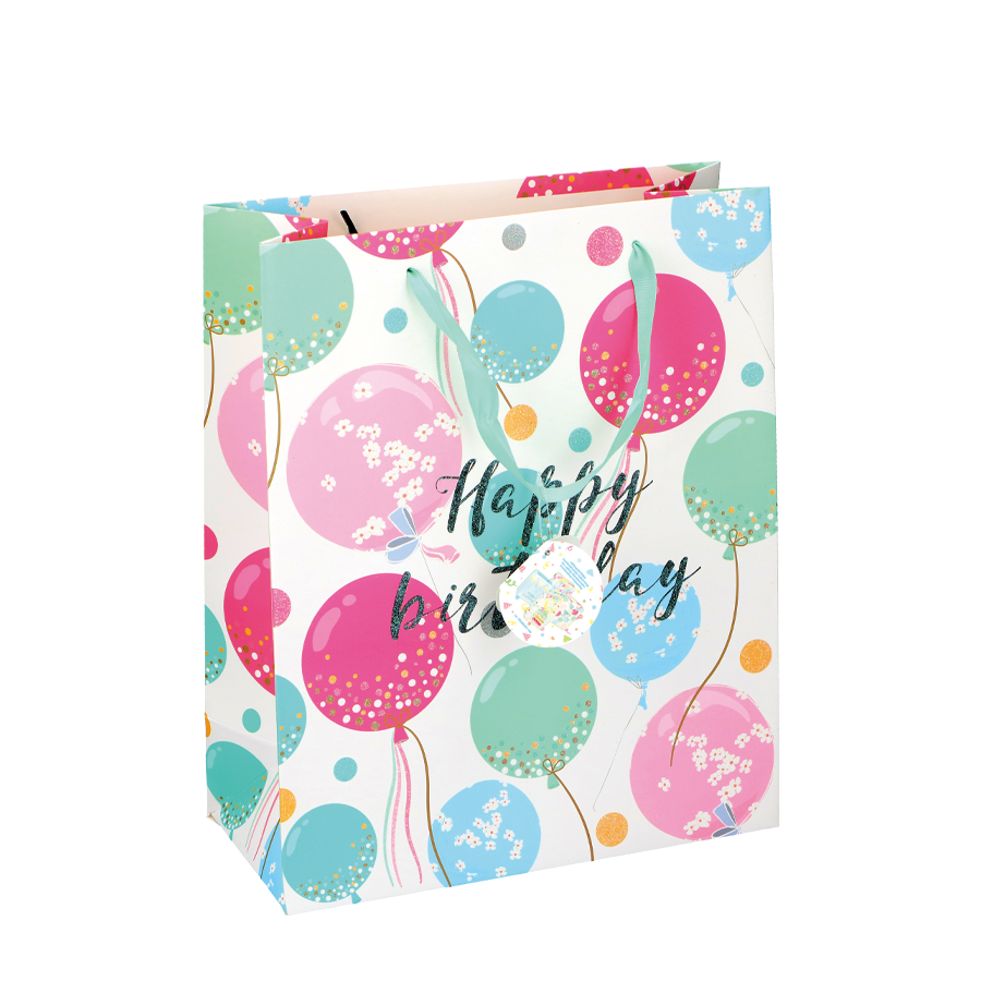 Bolsa de regalo feliz cumpleaños, 36x26x12cm