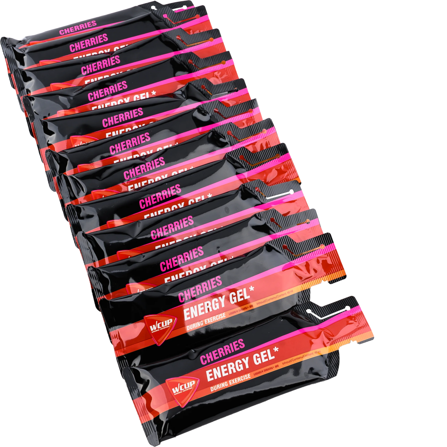 Wcup - gel energetico ciliegia 40ml 12 pezzi