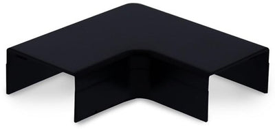 Enzo canalit systeem25 plattebocht met bodemstuk 25x13mm zwart - 4745705