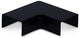 Canalit system25 codo plano con pieza inferior 25x13mm negro - 4745705