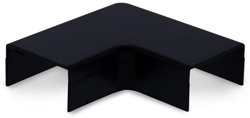Curva piatta Canalit system25 con fondo 25x13mm nero - 4745705