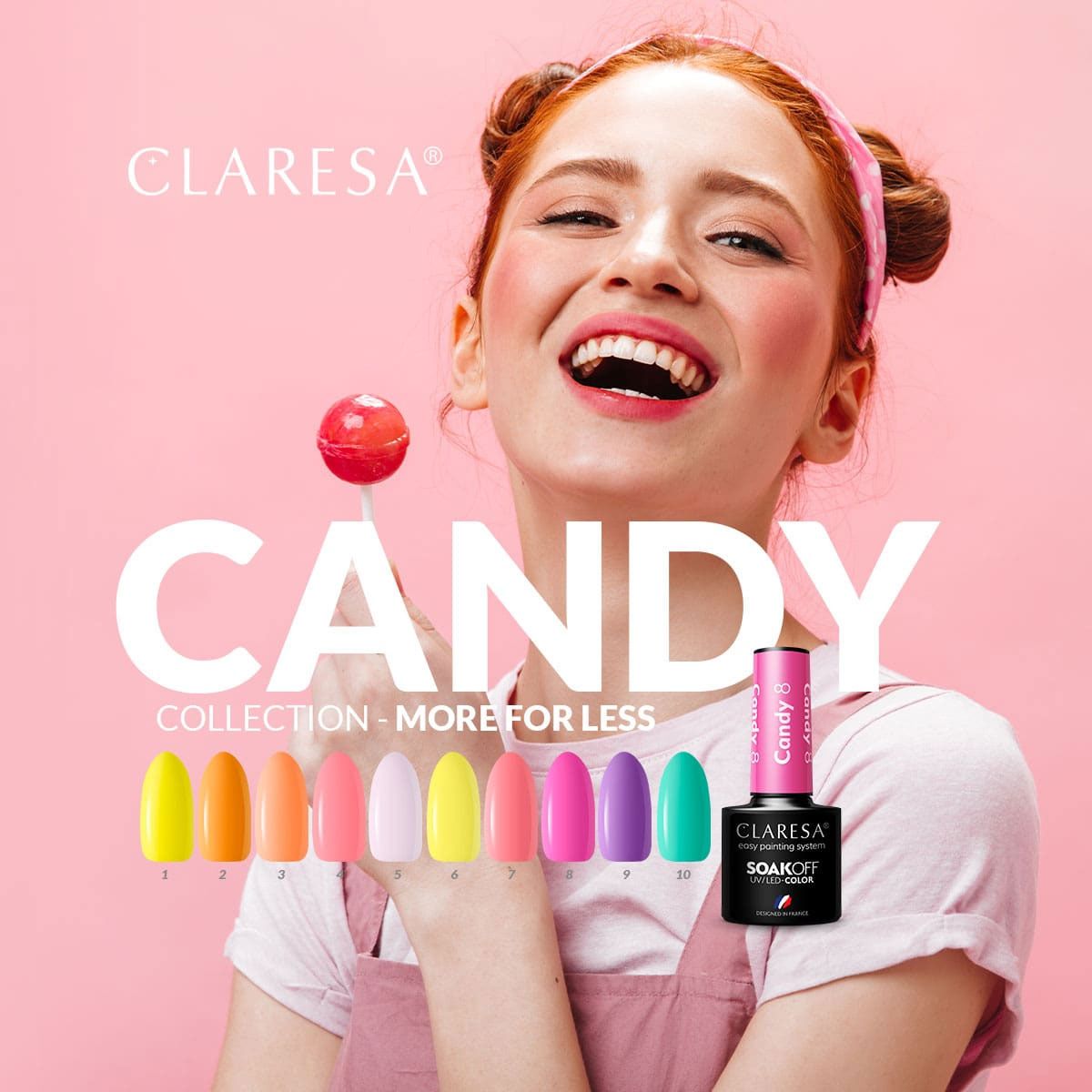 Claresa uv led gellak 5ml candy 1