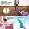 Abi capital sports sup board lanikai cruiser 10'8 blue stripes
