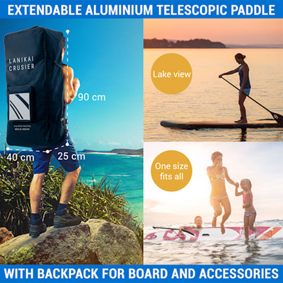 Abi capital sports tabla de sup lanikai cruiser 9'8 rayas azules