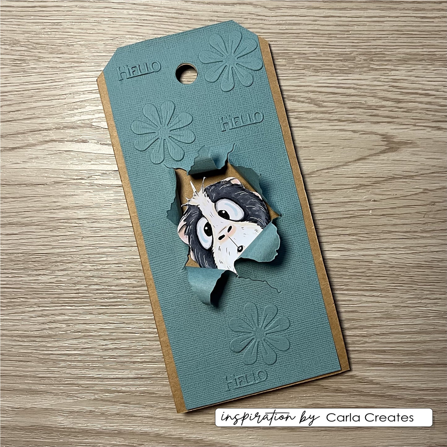 Vaessen creative • timbri trasparenti porcellini d'India 1 7pz.
