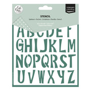 Vaessen creative • stencil alfabeto lettere maiuscole 15x15 cm - afbeelding 1
