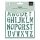Vaessen creative • plantilla alfabeto letras mayúsculas 15x15cm
