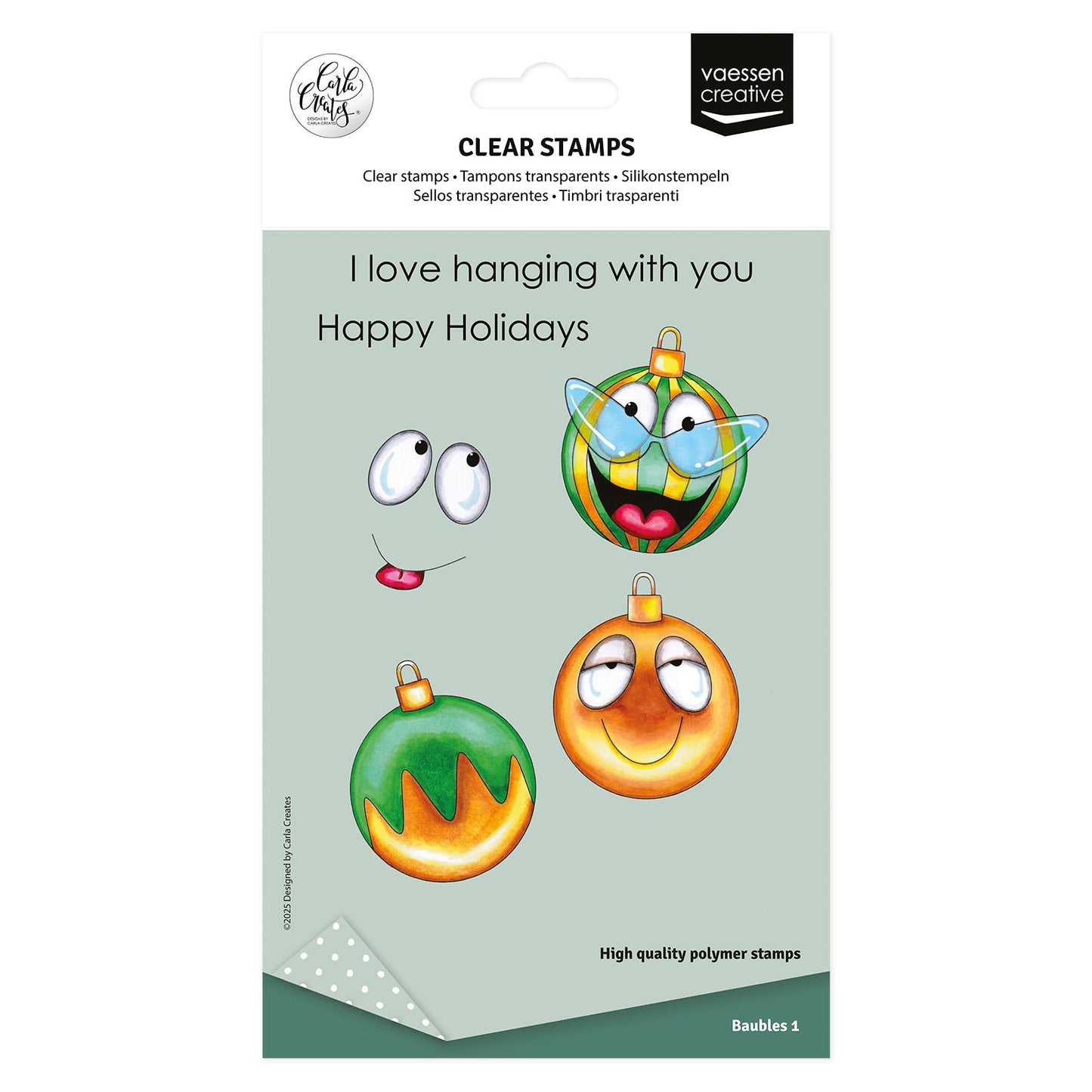 Vaessen creative • sellos transparentes Adornos navideños 1 12uds.