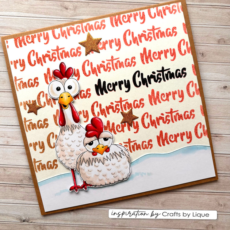 Vaessen creative • clear stamps rendier 2 14st.