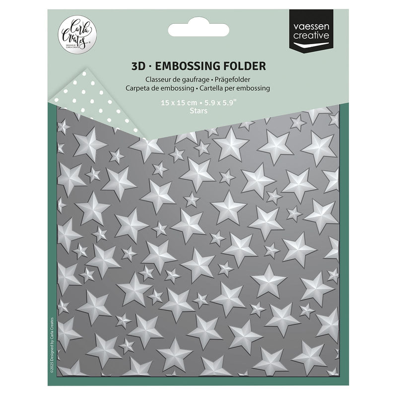 Vaessen creative • cartella per goffratura con stelle