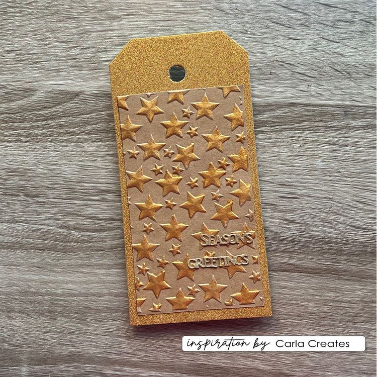 Vaessen creative • carpeta de estampado de estrellas