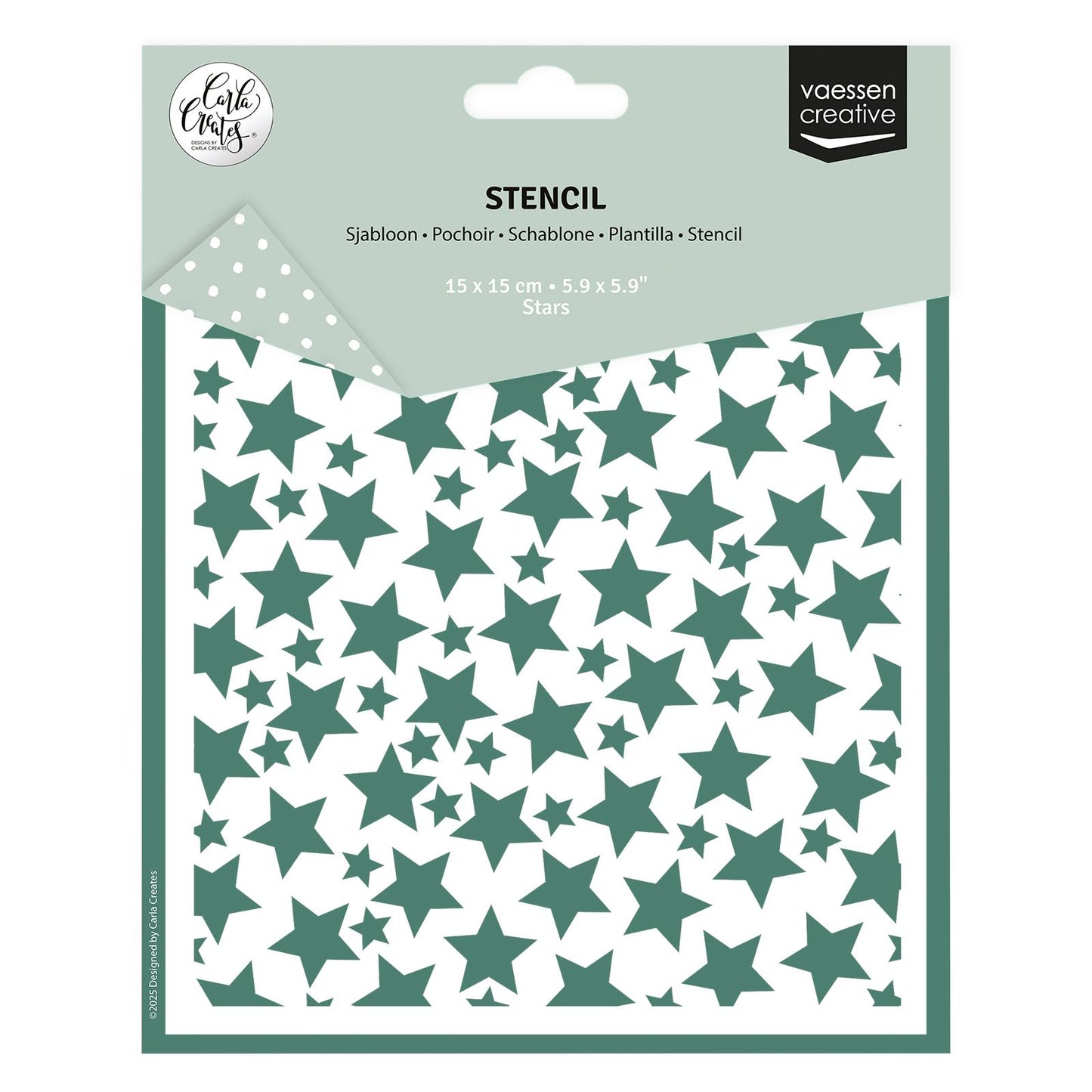 Vaessen creative • stencil stelle 15x15 cm