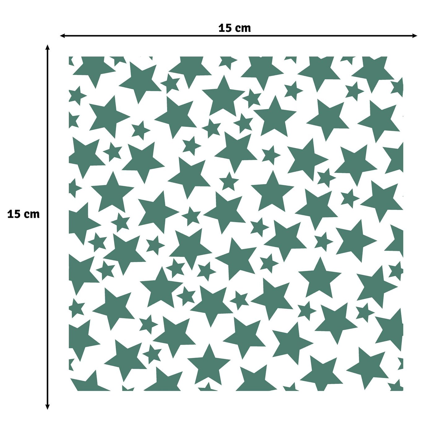 Vaessen creative • stencil stelle 15x15 cm