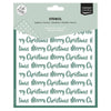 Vaessen creative • stencil merry christmas 15x15cm