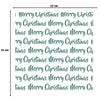 Vaessen creative • stencil merry christmas 15x15cm