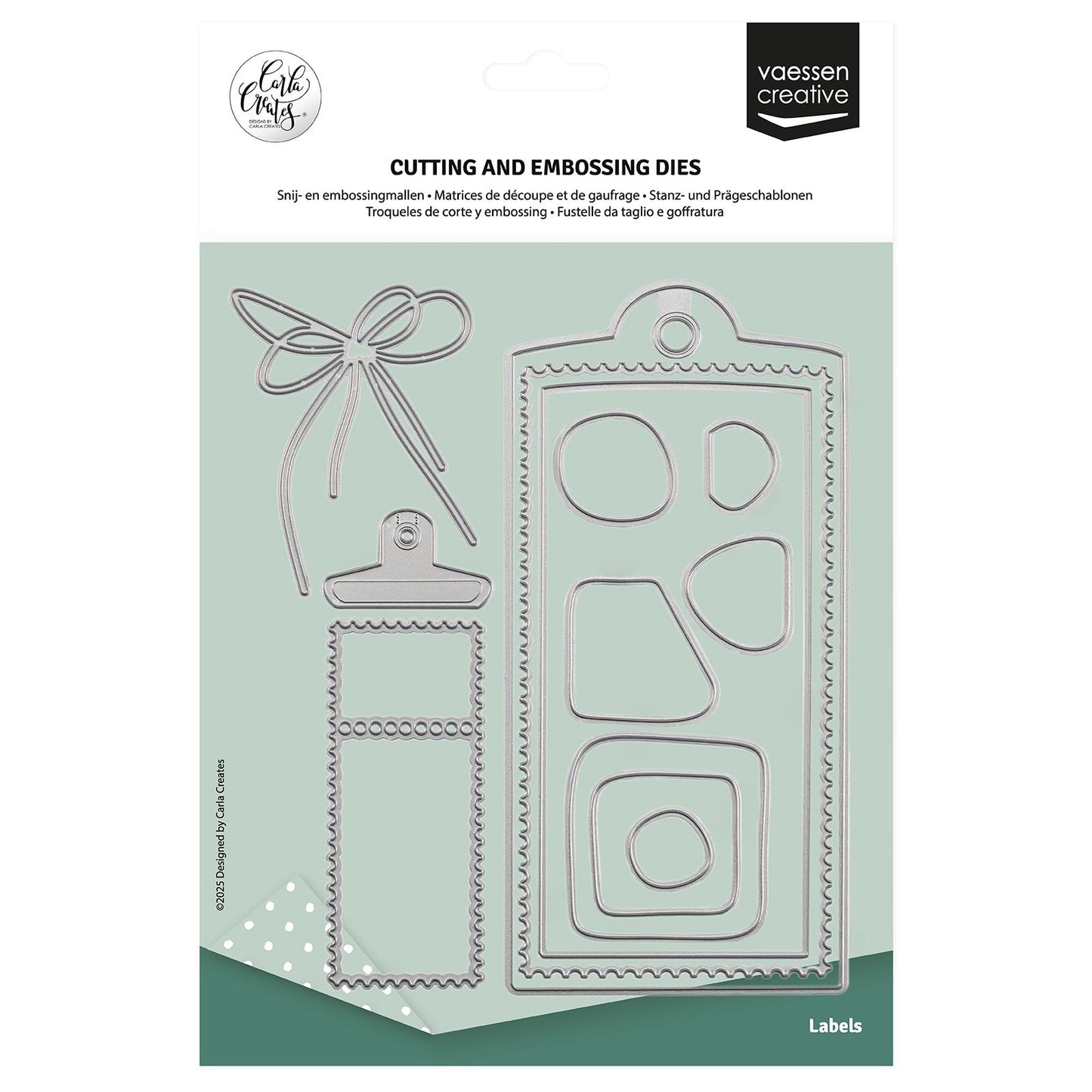 Vaessen creative • troqueles de corte y estampado etiqueta 13 uds.