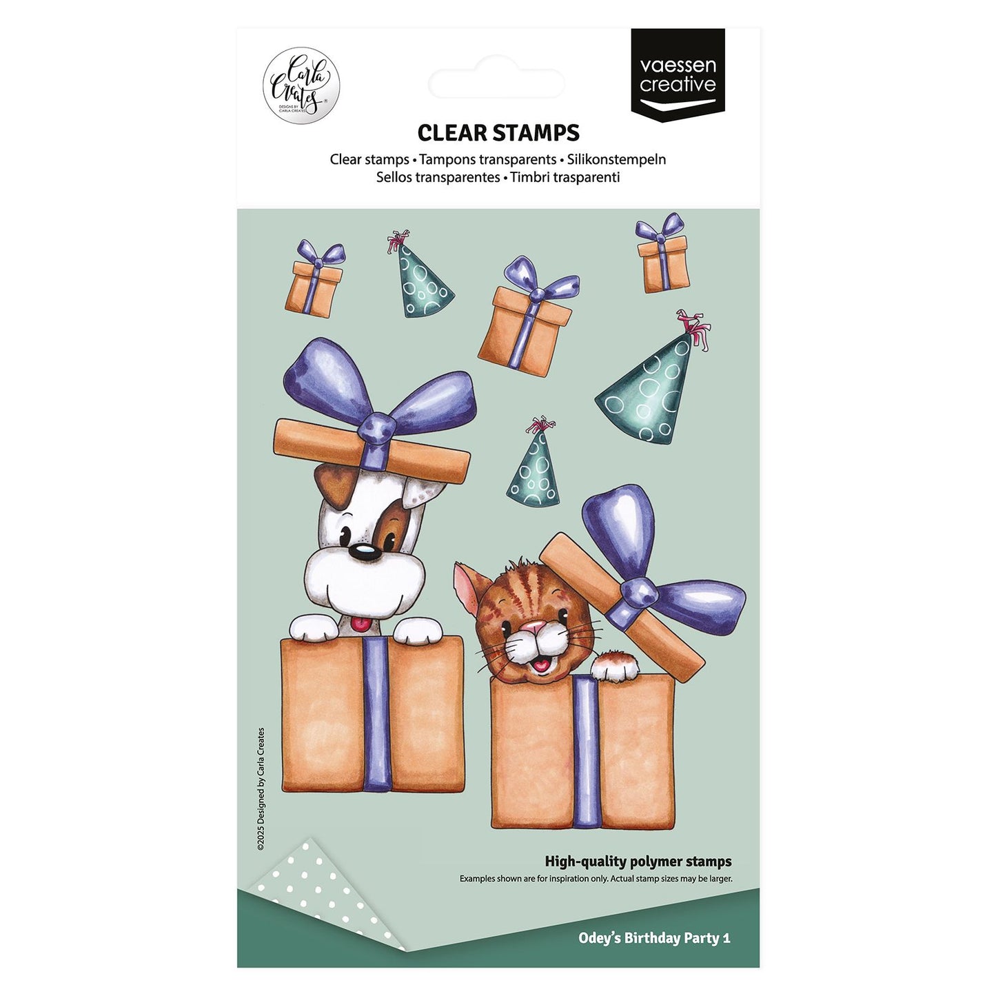 Vaessen creative • clear stamps odey's birthday party 1 10st.