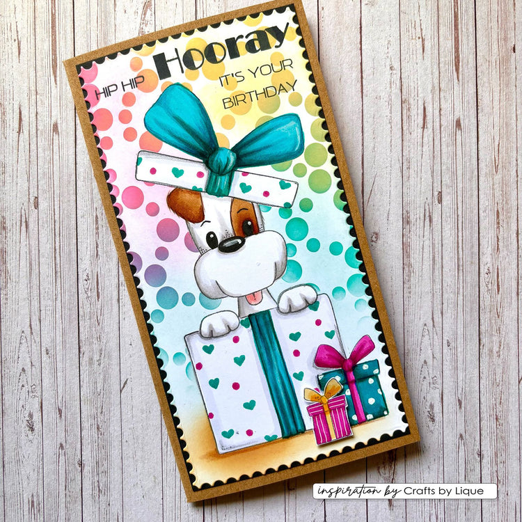 Vaessen creative • clear stamps odey's birthday party 1 10st.