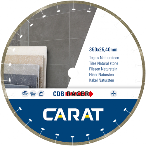 Quilates cdbm350400 | hoja de sierra de diamante corredor | 350 x 25,40 | baldosas de piedra natural - cdbm350400