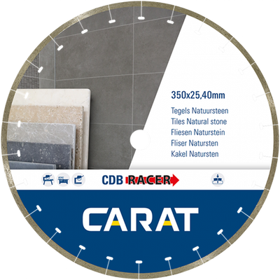 Quilates cdbm350400 | hoja de sierra de diamante corredor | 350 x 25,40 | baldosas de piedra natural - cdbm350400