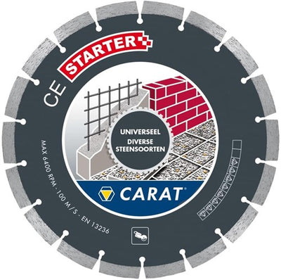 Disco de sierra de diamante Carat ces3502000 para corte en seco - 350 x 20 mm - universal - ces3502000