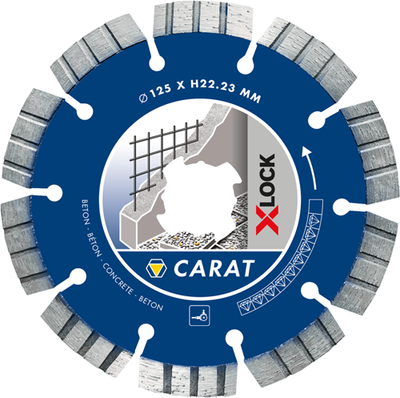 Carat diamond saw grinding disc x-lock concrete ø125x22.23 mm - ccxlock125
